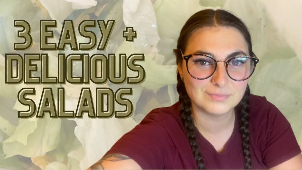 My most requested recipe… SALADS! Top 3 vegetarian salads (with some ASMR)