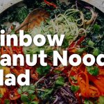 Raw Rainbow Veggie Noodle Salad with Peanut Dressing | Minimalist Baker Recipes