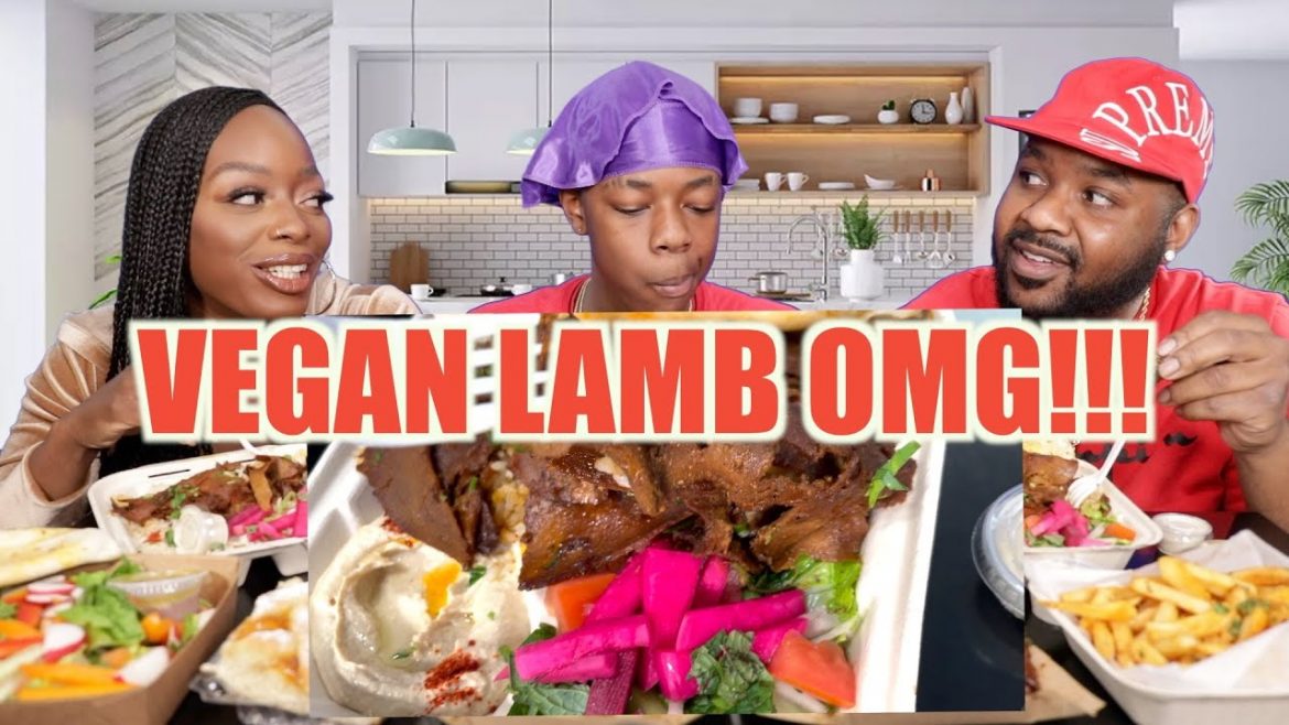 VEGANS ARE ???? | VEGAN LAMB LEBANESE FOOD MUKBANG Q&A PT.2