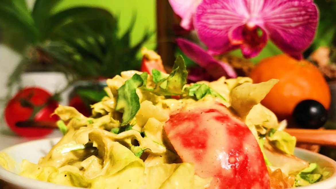 Arugula Endives Salad with Curry Sesame Cashew Dressing ~ Take 3