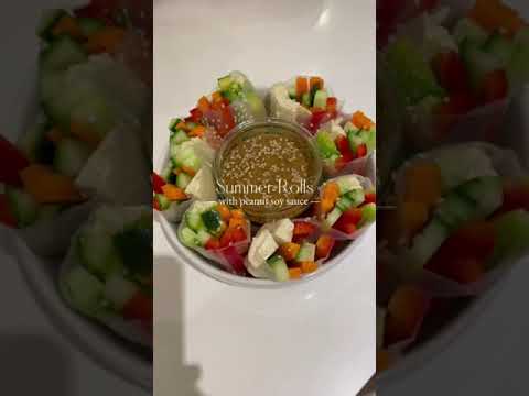 Summer Rolls Recipe | healthy, gluten free, vegan rice paper rolls