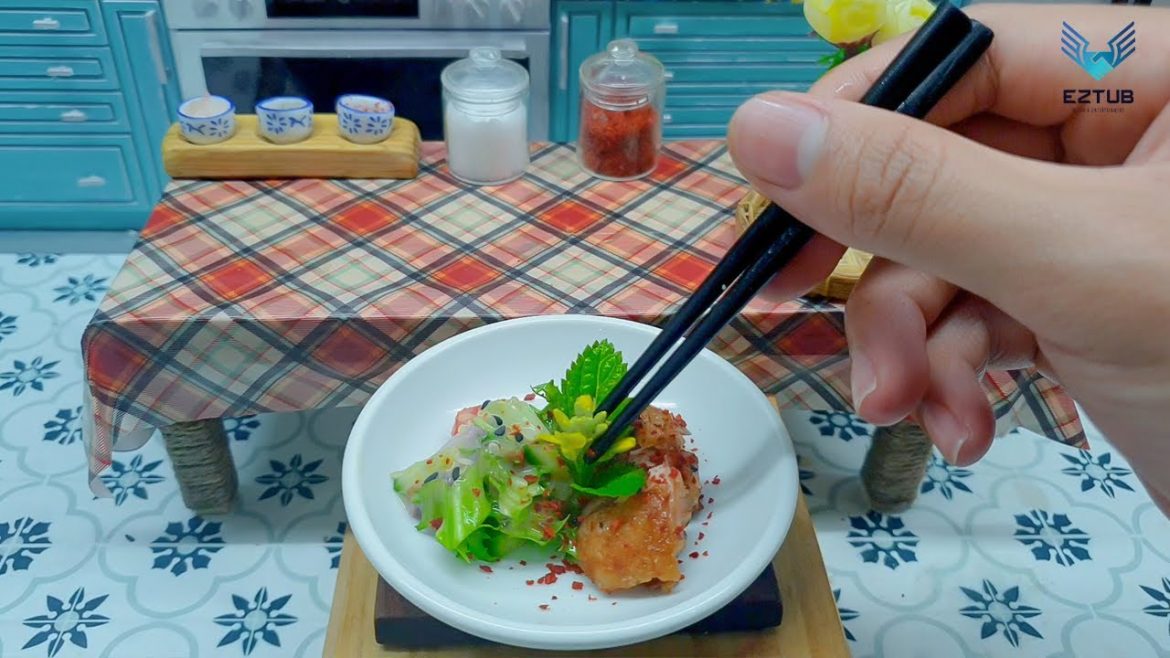 How to make Miniature Pan Fried Duck Breast Salad / Seared Duck Breast Salad Recipes / Mini Food