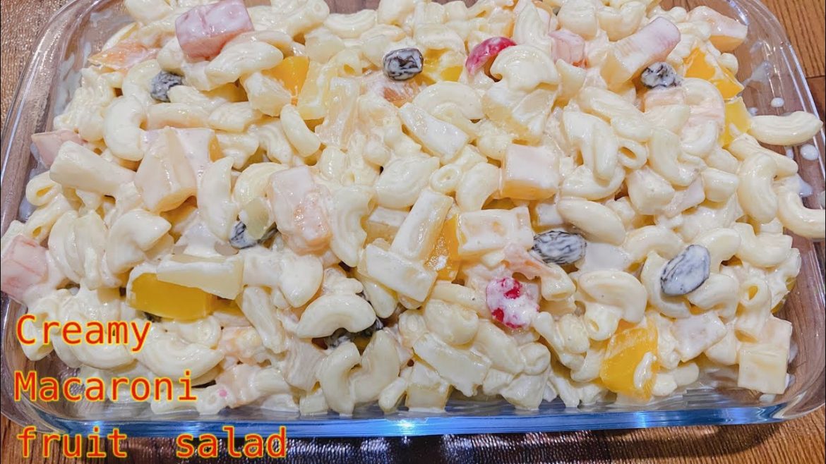 Creamy Macaroni Fruit  Salad | Macaroni Salad Recipe