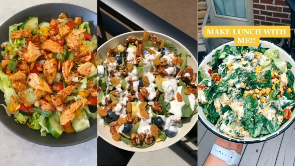 Simple and healthy salad recipes – 2021 TikTok compilations