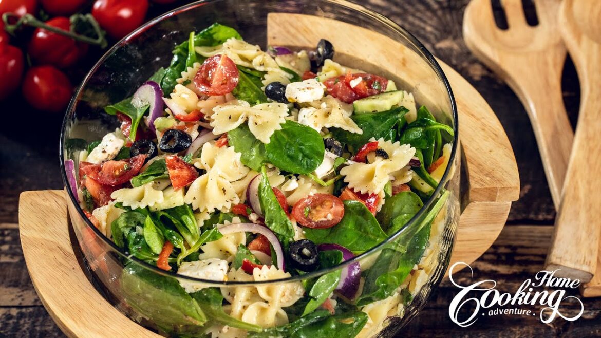 Mediterranean Summer Pasta Salad – Bow Tie Pasta Salad Recipe