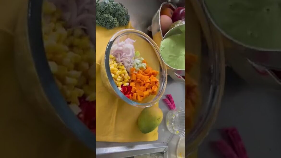 Day 1 of 7 days different salad recipes Creamy mango salad