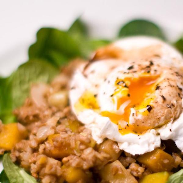 Warm Winter Wheat Berry Salad