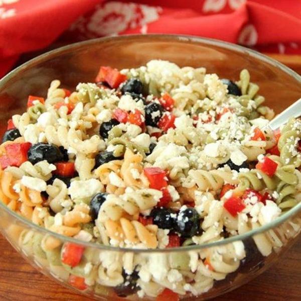 Red, White And Blueberry Pasta Salad