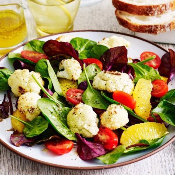 Roasted cauliflower and orange salad