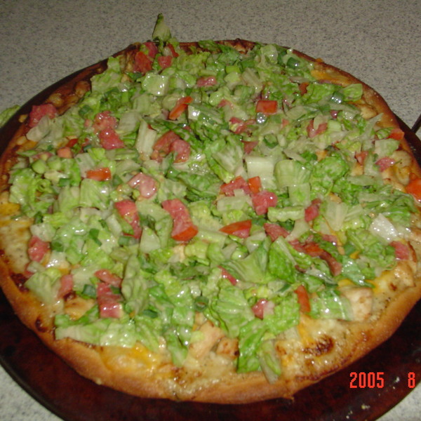 Chicken Caesar Salad Pizza