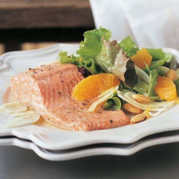 Ocean trout with orange and fennel salad (low-fat)