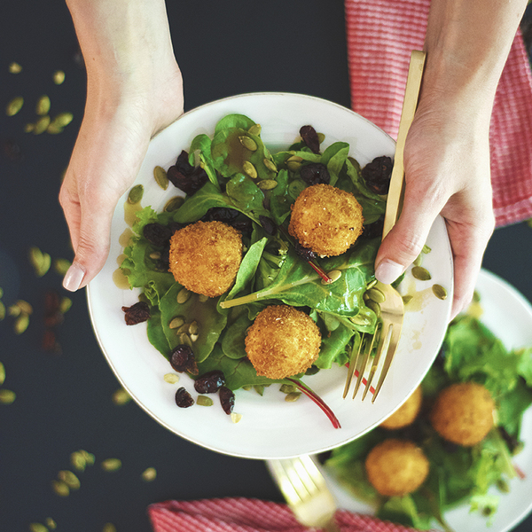 Fried Goat Cheese Salad