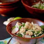Crunchy Kale Salad Recipe with Popcorn Shrimp {giveaway}