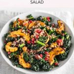 Wild Rice Delicata Squash Kale Salad