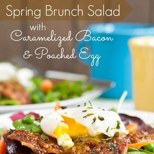 Spring Brunch Salad with Caramelized Bacon
