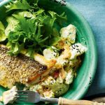 Snapper with Asian-style potato salad