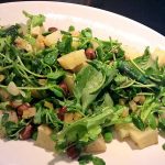 Spring Greens & Pea Salad with Roasted Potatoes & Hazelnuts