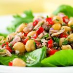 Mediterranean Tuna Antipasto Salad for Two