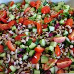 Deconstructed Gazpacho & Black Eyed Bean Salad
