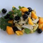 Crab Salad with Blueberries, Mango and Avo