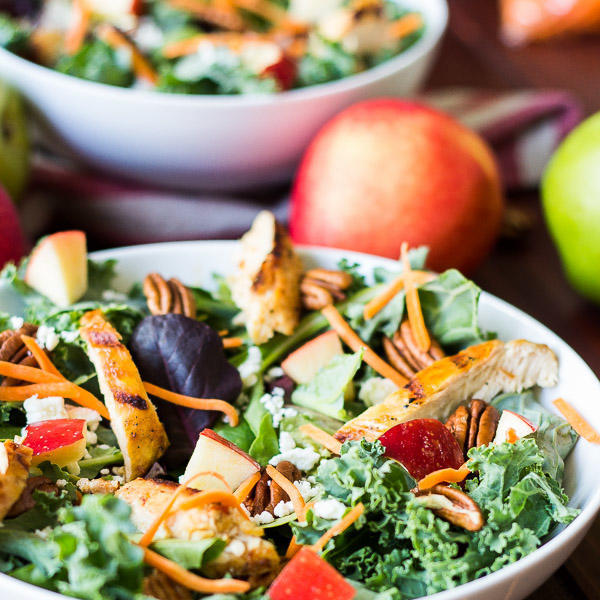 Kale and Apple Salad with Maple Balsamic D