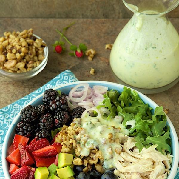 Chicken and Fresh Berry Salad
