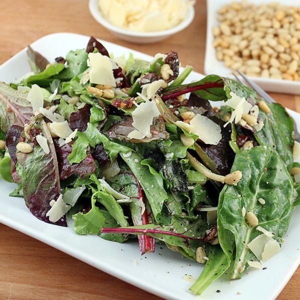 Keto Mixed Green Spring Salad
