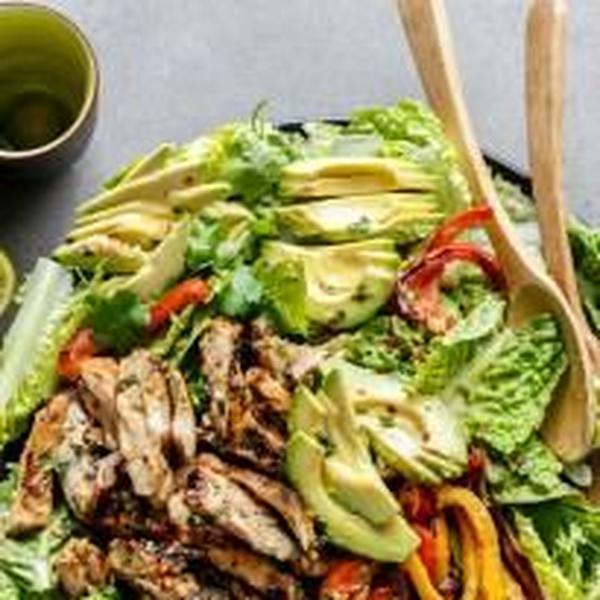 Grilled Chilli Lime Chicken Fajita Salad