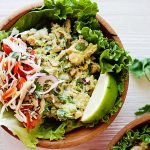 Avocado Tuna Salad with Pico de Gallo Slaw (Paleo, Whole30, Keto-friendly)