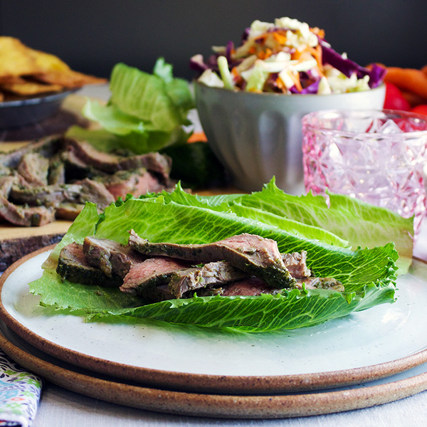 Steak Salad Wraps