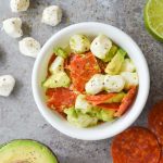 Keto Avocado Pepperoni Salad