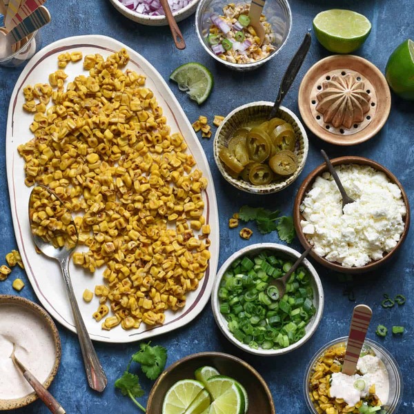 Mexican Street Corn Salad (Elote) Bar