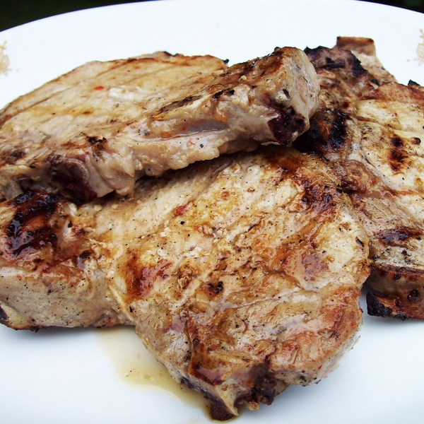 Quick and Easy Grilled Pork Chops (Or Chicken)(3 Ingredients)