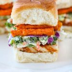 Grilled Chicken Sweet Potato Slaw Sliders