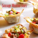 Sausage Wonton Stars
