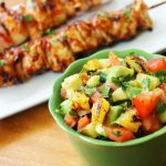 Grilled Spicy Guava Glazed Chicken Skewers