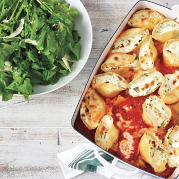 Spinach And Ricotta-Stuffed Shells Recipe