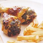 Herb, mustard and cheese chicken drumsticks