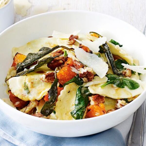Honey pumpkin and sage agnolotti