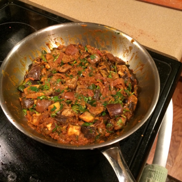 India Spiced Eggplant (Aubergine)