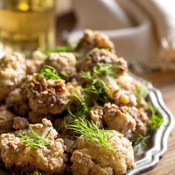 Roasted Cauliflower Salad with Walnuts