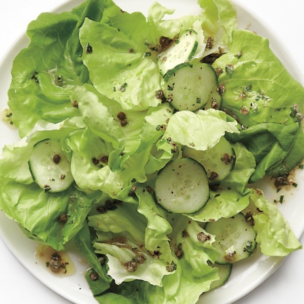 Lettuce Salad with Caper Vinaigrette