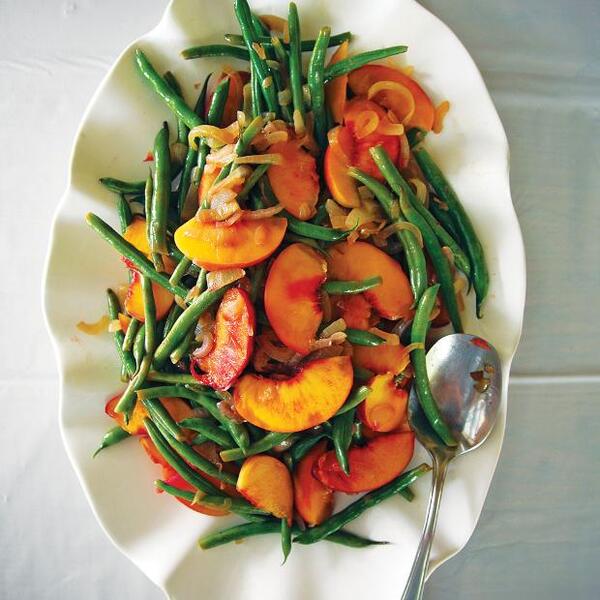 Green Bean And Peach Salad