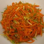 Carrot-Fennel Salad with Ginger-Horseradish Dressing