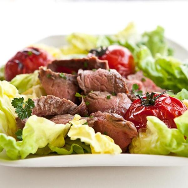 Grilled Steak And Tomato Salad With Rum Vinaigrette