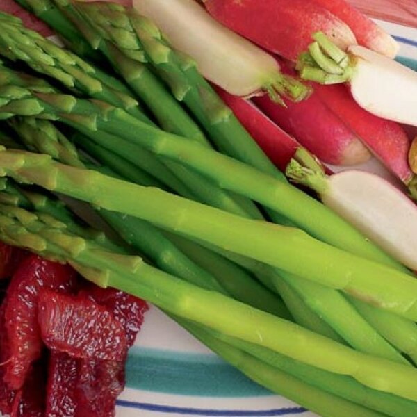 Spring Radish Salad with Asparagus and Blood Oranges