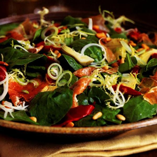 Piquillo Pepper, Serrano Ham, And Artichoke Salad