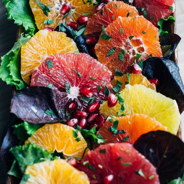 Recipe: Herbed Citrus Salad with Tahini Dressing and Greens