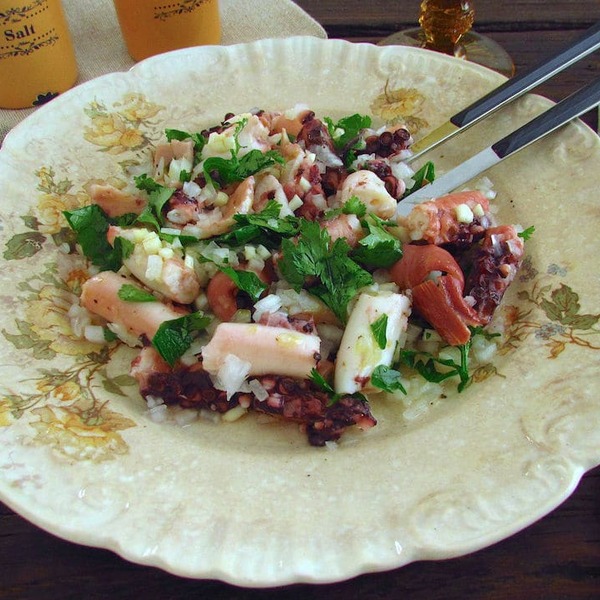 Octopus salad