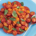 Warm tomato salad